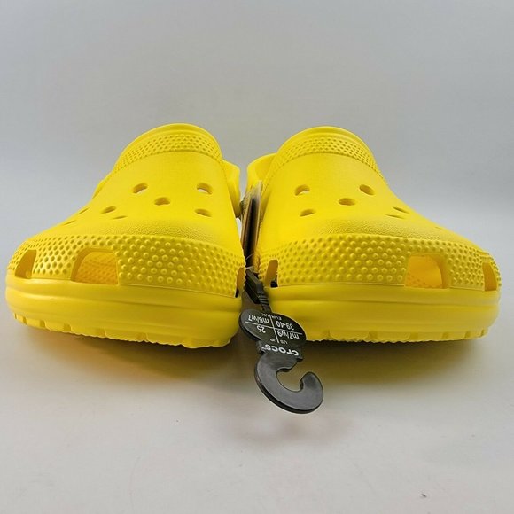 Crocs Classic Clog Slip On Waterproof Sandals Yellow 10001-7C1 Mens Sz 4